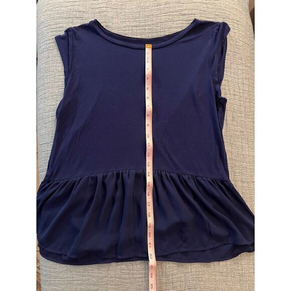 Navy Blue Summer top by Loft - Picture 6 of 6